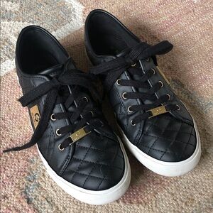 G by GUESS Backer 2 Black Quilted Fashion Sneakers Size 8.5